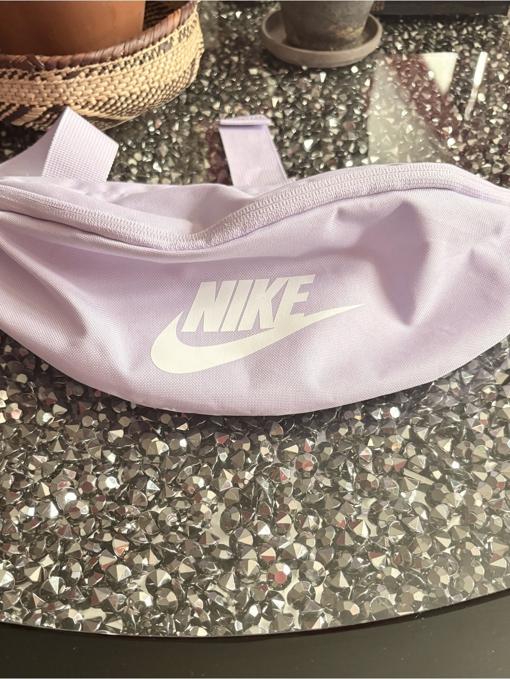 Nike Lilac Crossbody/Fanny Pack with White Logo